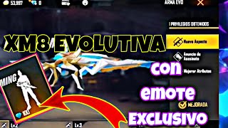 Nueva XM8 EVOLUTIVA Al Maximo Nivel Emote Exclusivo En Free fire [upl. by Aprile]