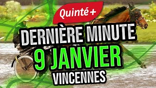 DERNIÈRE MINUTE Quinté  Mardi 9 Janvier 2024  VINCENNES  PRIX DU LIMOUSIN [upl. by Akir]