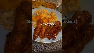 Hot honey tenders and Mac 🫕 cookwithme dinner viralvideo [upl. by Noelopan]