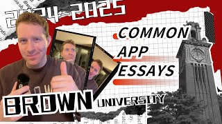 Brown University 2024 Common App Essays brown commonapp collegeadmissions essay [upl. by Ylrevaw883]