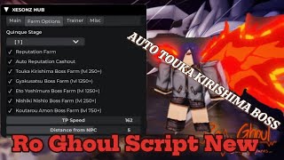 NEW SCRIPT  Ro Ghoul  AUTO FARM MOBS  AUTO FARM NEW BOSS  AUTO KILL ALL BOSS [upl. by Wieren]