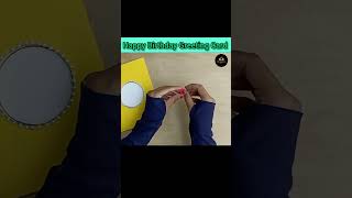 DIY Happy Birthday Greeting Card subscribe card diy art viralvideo 5MinuteCraftsYouTube [upl. by Arammahs]