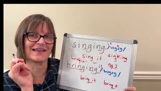 How to Pronounce Bringing and Singing linking NG sounds [upl. by Ilehs]