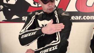 Dainese Stripes Race Suit Review from SportbikeTrackGearcom [upl. by Screens]