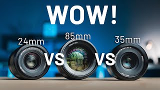 SPECTACULAR Difference 24mm VS 35mm VS 85mm Lens for Video amp Gimbal Moves [upl. by Shriner887]