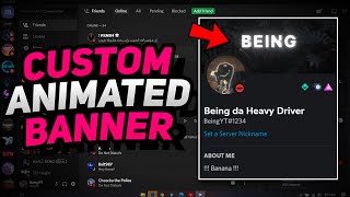 Create Custom Animated Banners For Discord Profile 2022 [upl. by Yruj]