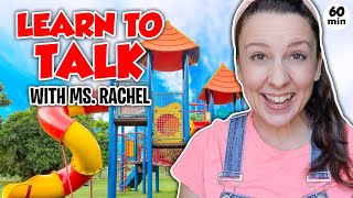 Learn To Talk with Ms Rachel  Learning at an Outdoor Playground  Toddler Videos  Toddler Shows [upl. by Lesiram730]