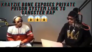 Krayzie Bone Exposes Private Prisons That Are Linked To Rap Music [upl. by Gievlos441]