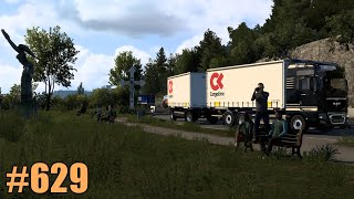 Euro Truck Simulator 2  629  Mit dem Drehschemel rückwärts wieder auf die Straße GermanMods [upl. by Gina435]