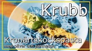 Krubb E04 Kronärtskockspasta med oliver och parmesan [upl. by Annaili]