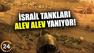 İsrail Tankları Alev Alev Yanıyor İsrail Ordusu Darbe Üstüne Darbe Yiyor [upl. by Falcone]