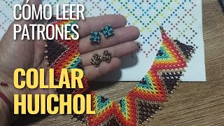 cómo hacer collar estilo huichol paso a paso para principiantescómo leer patrones estilo huichol [upl. by Danais]