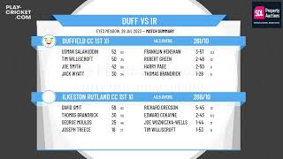 Derbyshire County CL  Learn UK Ltd Div 1  Duffield 1st XI v Ilkeston Rutland 1st XI [upl. by Idelle]