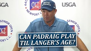 Padraig Harrington Will You Be Still Be Playing At Bernhard Langers Age [upl. by Elamaj]