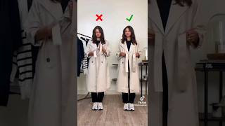 Women👸Hacks For Coat 🧥 Winter Clothing❤️ Hacks🔥 shorts viral [upl. by Anabelle]