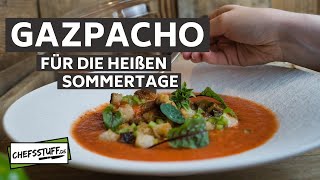 Gazpacho  Kaltschale für die heißen Sommertage  Sommersuppe  Geile Vorspeise [upl. by Barbara-Anne]