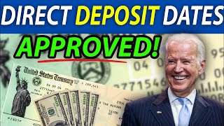 Congress Approves Direct Deposit STIMULUS CHECKS DATE “CONFIRMED” For SS SSI SSDI [upl. by Cornelius676]