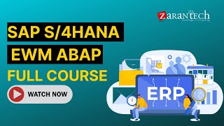 SAP S4HANA EWM ABAP Full Course  ZaranTech [upl. by Akcebar]