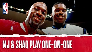 MJ amp Shaq Play OneonOne  The Jordan Vault [upl. by Melleta75]