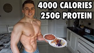 Full Day of Eating 4000 Calories  Bulking Up for Skinny Guys [upl. by Dorweiler]