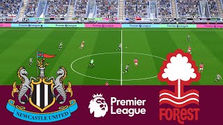 Newcastle United 1 vs 3 Nottingham Forest Match  Video Game Simulation PES 2021 [upl. by Zelazny]