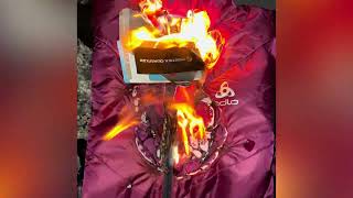 Odlo Nylon Jacket Woman Primaloft Pertex Quantum burning  Keep away from Fire [upl. by Dihahs]