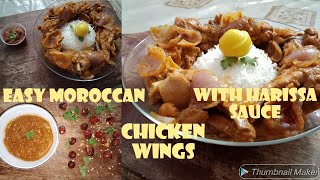 moroccancuisine chickenwings easy Chicken wings with Harissa sauceTasteè Food Delight2020recipe [upl. by Dewhirst]