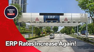 ERP Rates Increase Again What It Means for Singaporean Drivers Starting 9th September [upl. by Idette]