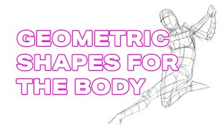 Geometric Body Shape tutorial Using Primitives to help you draw a figure [upl. by Belinda]