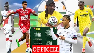 OFFICIEL  Voici la liste des 29 lions convoqué par Aliou Cissé Ismaël Jacobs Nicolas Jackson Noah [upl. by Stepha]