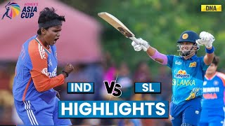 India Vs Sri Lanka Highlights Sri Lanka Women Creates History Beat India Women by 8 Wickets [upl. by Adnolaj]