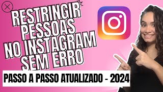 Como Restringir o Instagram [upl. by Eelahs]