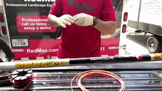 How to properly string your RedMax string trimmer part 2 [upl. by Eillas468]