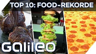 XXLFoodRekorde Vom schwersten Steak bis zur größten Pizza  Galileo 360°  ProSieben [upl. by Deeyn]