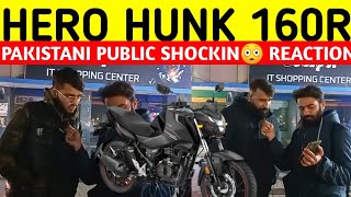 HERO HUNK 160R I NEW HUNK BIKE I PAKISTANI PUBLIC REACTION I ARSLANSWAG [upl. by Farlee827]