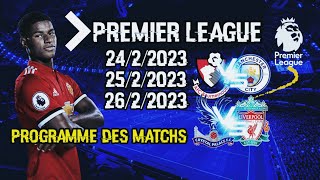 Classement premier league 2522023 et le Programme des matchs [upl. by Alasteir159]