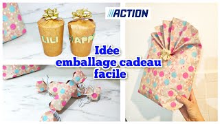 EMBALLAGE CADEAU FACILE 🎀🎁 100 ACTION [upl. by Larson]