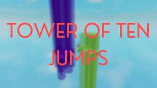 Tower of Ten Jumps  Tier 15 Showcase  Tiered Obbies [upl. by Rediah990]