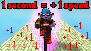 Every Second You Get 1 Speed On a Bike  ROBLOX SIMULATOR [upl. by Freed]