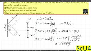 Problemas resueltos de interferencia y experimento de doble rendija o ranura de Young [upl. by Nevai238]