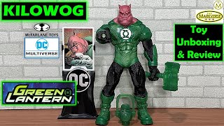 Green Lantern KILOWOG McFarlane DC Multiverse Toy Unboxing amp Review [upl. by Hazeefah]