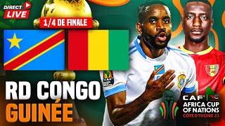 🔴🇨🇩🇬🇳 RD CONGO  GUINEE 🏆14 FINALE CAN 2024  🔥🇨🇩Qualification des Léopard en demi finale [upl. by Lyrahc]