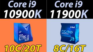 i910900K Vs i911900K  10 Cores Vs 8 Cores  How Much Performance Difference [upl. by Hulburt]