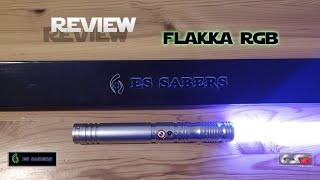 Es Sabers — Review Lightsaber Flakka  Combat Saber RGB [upl. by Anica106]