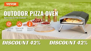 VEVOR 1316in Outdoor Pizza Oven Gas Fired Pizza Maker Portable Outside Stainless Steel Pizza Grill [upl. by Nehgem]