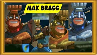 Arms Max Brass  ALL COSTUMES Colors Skins Moves and Combos  1 on 100  Switch Gameplay DLC [upl. by Assenev]