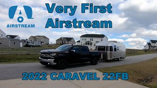 Our Very First Airstream 2022 Caravel 22FB [upl. by Ardnod]