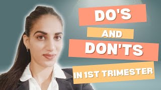 first trimester मे क्या करे और क्या ना करें  Pregnancy Information  DOS AND DONTS IN PREGNANCY [upl. by Tris927]