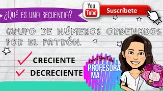 Patrones y secuencias numéricas [upl. by Ellita]