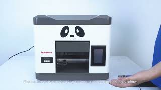 Procolored UV A4 Panda Printer Setup Process [upl. by Lydnek]